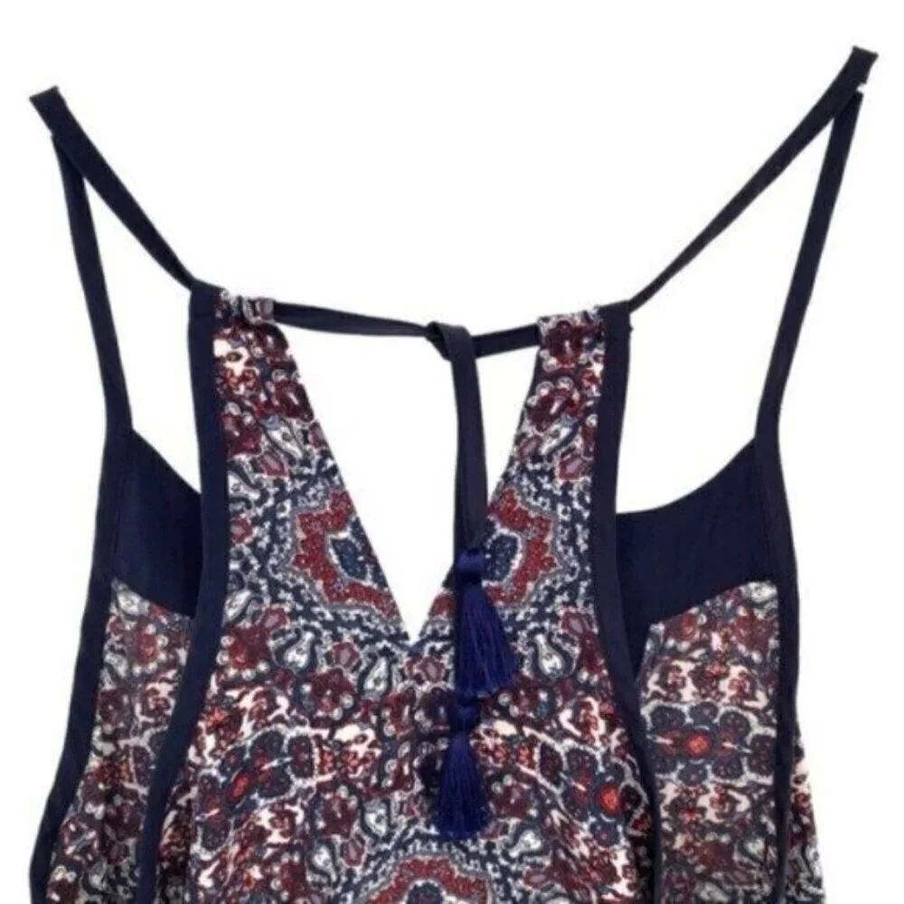 Athleta Medallion Dunes Boho Tassel Halter Tank Top - Picture 12 of 13